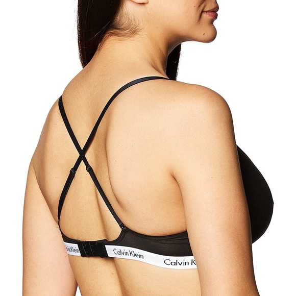 NWOT Calvin Klein Black Carousel Triangle Bralette Size L - Picture 5 of 9